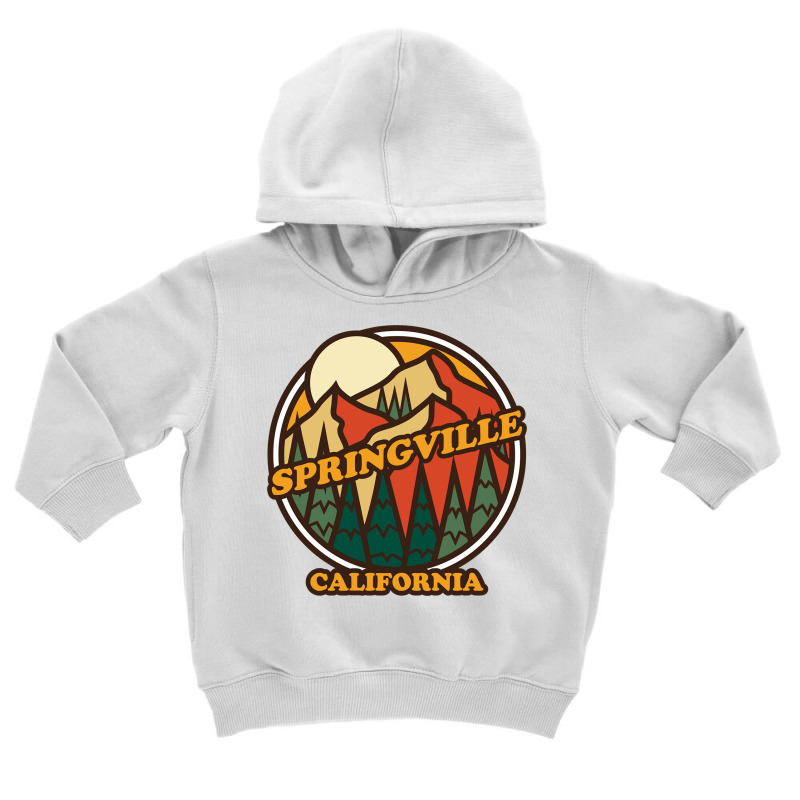 Vintage Springville, California Mountain Hiking Souvenir Pri Long Slee Toddler Hoodie | Artistshot