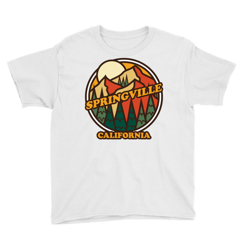 Vintage Springville, California Mountain Hiking Souvenir Pri Long Slee Youth Tee | Artistshot