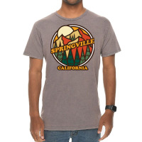 Vintage Springville, California Mountain Hiking Souvenir Pri Long Slee Vintage T-shirt | Artistshot