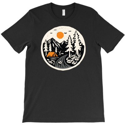 Camping T-shirt Designed By Afif Quilimo