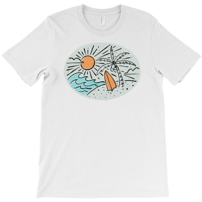 Surf And Beach T-shirt Designed By Afif Quilimo
