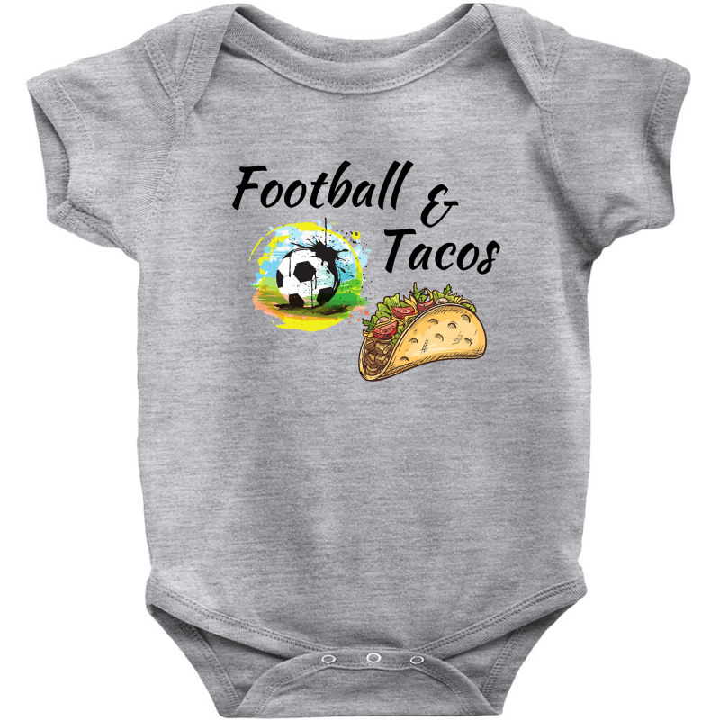 Football And Tacos, Mexican Tacos Baby Bodysuit by nanadesi | Artistshot