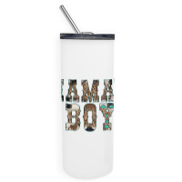 Western Mama's Boy Skinny Tumbler | Artistshot