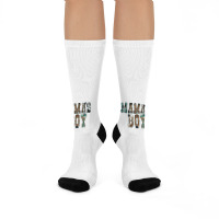 Western Mama's Boy Crew Socks | Artistshot