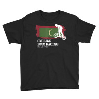 Bmx Bike Maldives Flag Biking Cycling Racing Bmx T Shirt Youth Tee | Artistshot