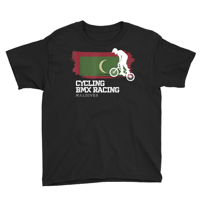 Bmx Bike Maldives Flag Biking Cycling Racing Bmx T Shirt Youth Tee | Artistshot