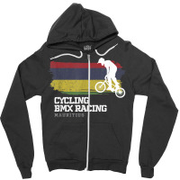 Bmx Bike Mauritius Flag Biking Cycling Racing Bmx T Shirt Zipper Hoodie | Artistshot