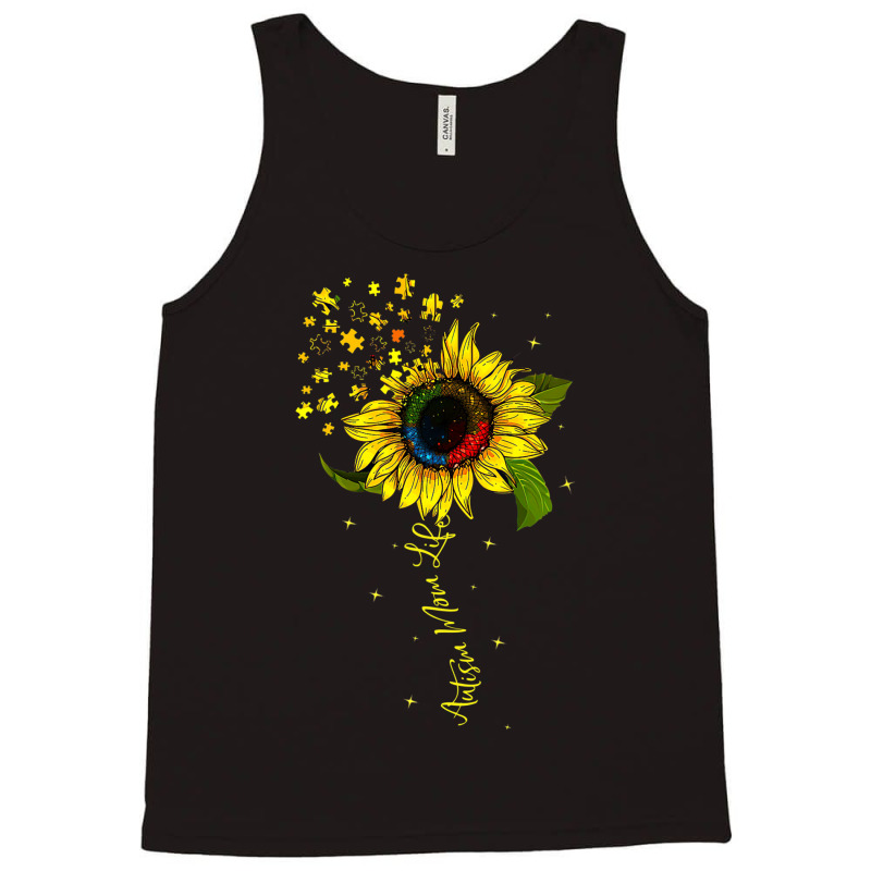 Autism Mom Life Sunflower Autism Awareness Kindness Tank Top by mrlee | Artistshot