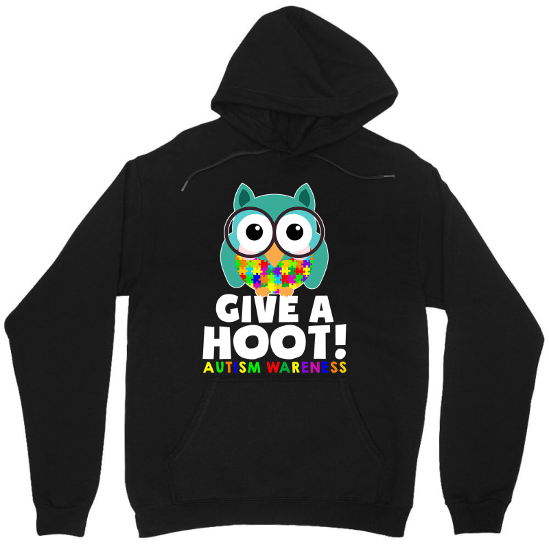 Autism Owl Give A Hoot Autism Awareness Unisex Hoodie by mrlee | Artistshot