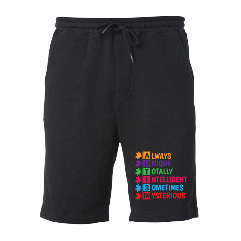 Autism Puzzle Piece Autism Awareness Day Fleece Short by mrlee | Artistshot