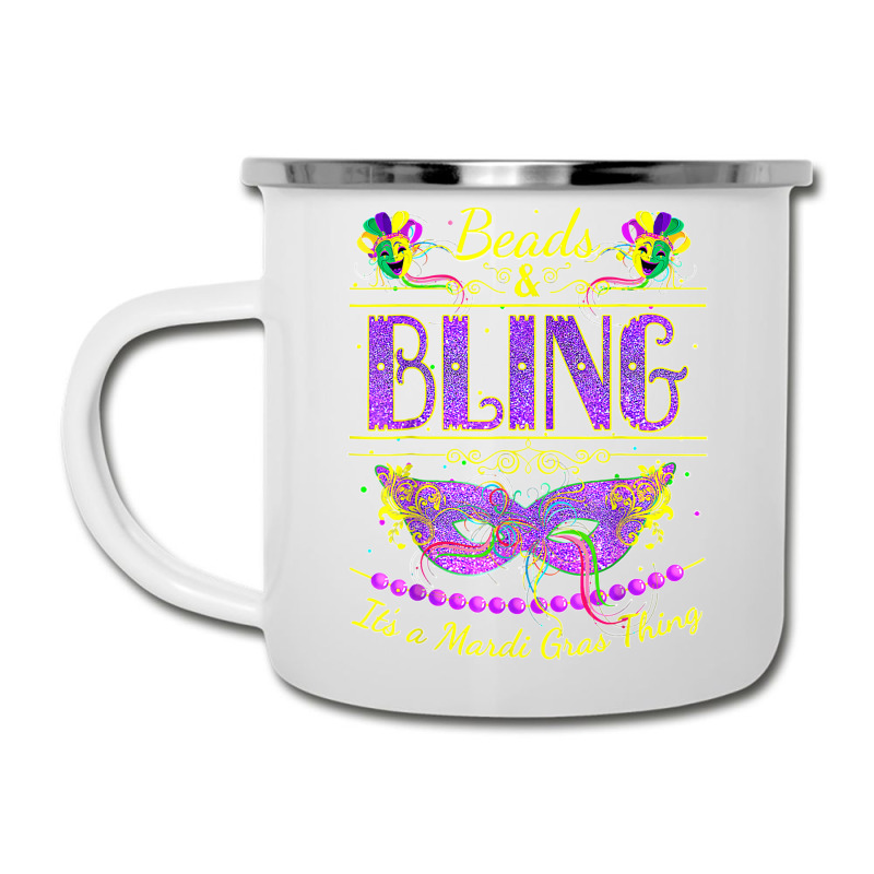 Funny Mardi Gras Beads And Bling It's A Mardi Gras T Shirt Camper Cup | Artistshot