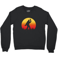 Bigfoot Peace Silhoette Crewneck Sweatshirt | Artistshot