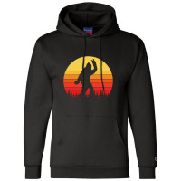 Bigfoot Peace Silhoette Champion Hoodie | Artistshot