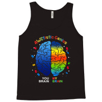 Awetistic Genius Support Autism Awareness Month Tank Top | Artistshot