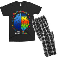 Awetistic Genius Support Autism Awareness Month Men's T-shirt Pajama Set | Artistshot