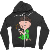 Buddhism Buddha Monk Namaste Show Happiness Happy Laughing Smiling Zipper Hoodie | Artistshot