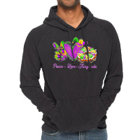 Peace Love King Cake Funny Mardi Gras Party Carnival Gifts T Shirt Vintage Hoodie | Artistshot