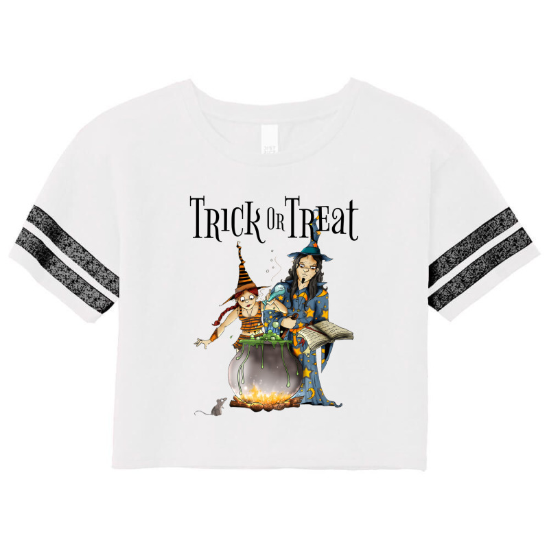 Hello Halloween Trick Or Treat Scorecard Crop Tee by coşkun | Artistshot