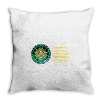 Leo Lion Sign Horoscope Zodiac Astrology T-shirt Throw Pillow Designed By Arnaldo Da Silva Tagarro
