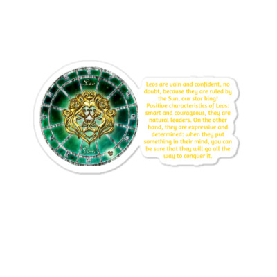 Leo Lion Sign Horoscope Zodiac Astrology T-shirt Sticker Designed By Arnaldo Da Silva Tagarro