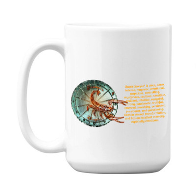 Scorpion Sign Zodiac Horoscope Zodiac Astrology T-shirt 15 Oz Coffee Mug Designed By Arnaldo Da Silva Tagarro