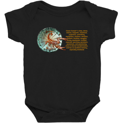Scorpion Sign Zodiac Horoscope Zodiac Astrology T-shirt Baby Bodysuit Designed By Arnaldo Da Silva Tagarro