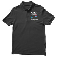 Butterfly Autism Grandma I Love My Grandson Awareness Men's Polo Shirt | Artistshot