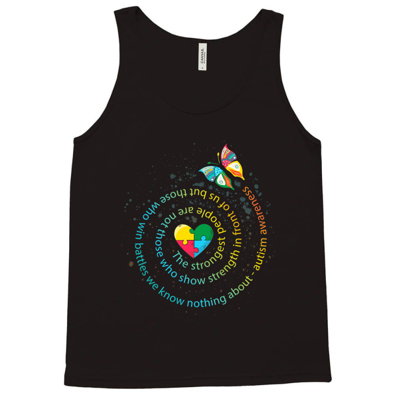 Butterfly Autism The Strongest People Autism Tank Top by mrlee | Artistshot