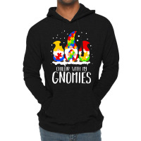 Chillin With My Gnomies Special Ed Autism Christmas Lightweight Hoodie | Artistshot