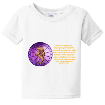 Virgo Virgin Sign Horoscope Zodiac Astrology Zodiac T-shirt Baby Tee Designed By Arnaldo Da Silva Tagarro
