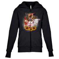 Farm Animals Youth Zipper Hoodie | Artistshot