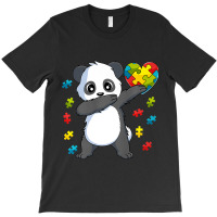 Dabbing Panda Puzzle Piece Autism Awareness T-shirt | Artistshot