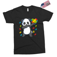 Dabbing Panda Puzzle Piece Autism Awareness Exclusive T-shirt | Artistshot