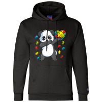 Dabbing Panda Puzzle Piece Autism Awareness Champion Hoodie | Artistshot