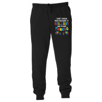 Don't Speak Much Busy Thinking Autism Awareness Unisex Jogger | Artistshot