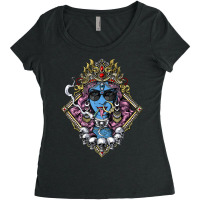 Buddhism Kali Hindu Goddess Hinduism Deity God Spiritual Zen Gothic Women's Triblend Scoop T-shirt | Artistshot