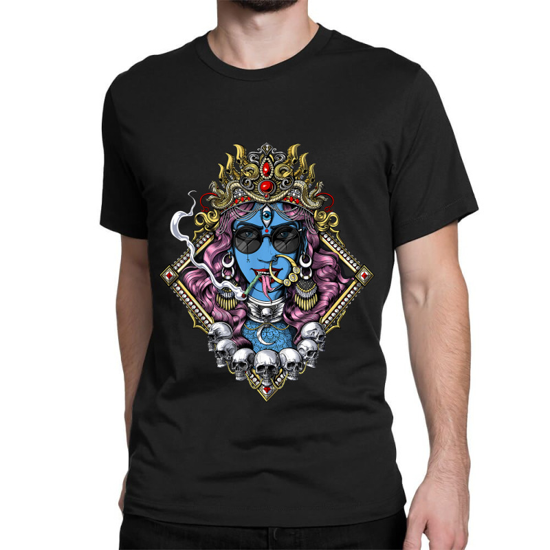 Buddhism Kali Hindu Goddess Hinduism Deity God Spiritual Zen Gothic Classic T-shirt by criticizematter | Artistshot