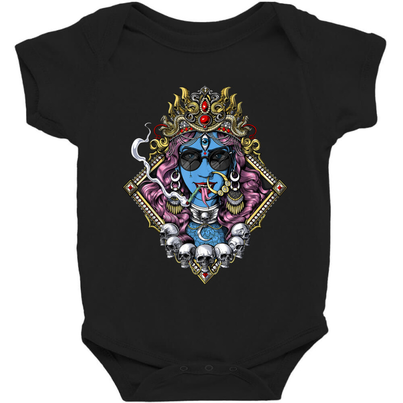 Buddhism Kali Hindu Goddess Hinduism Deity God Spiritual Zen Gothic Baby Bodysuit by criticizematter | Artistshot