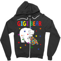 Gigi Bear Autism Awareness Month Zipper Hoodie | Artistshot