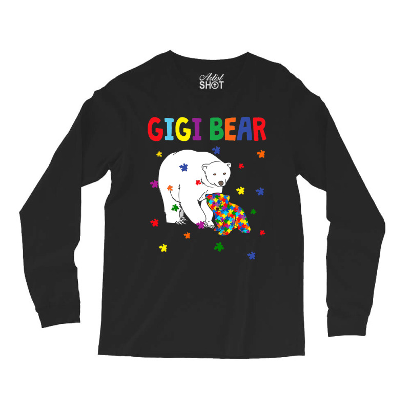 Gigi Bear Autism Awareness Month Long Sleeve Shirts by mrlee | Artistshot