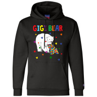 Gigi Bear Autism Awareness Month Champion Hoodie | Artistshot