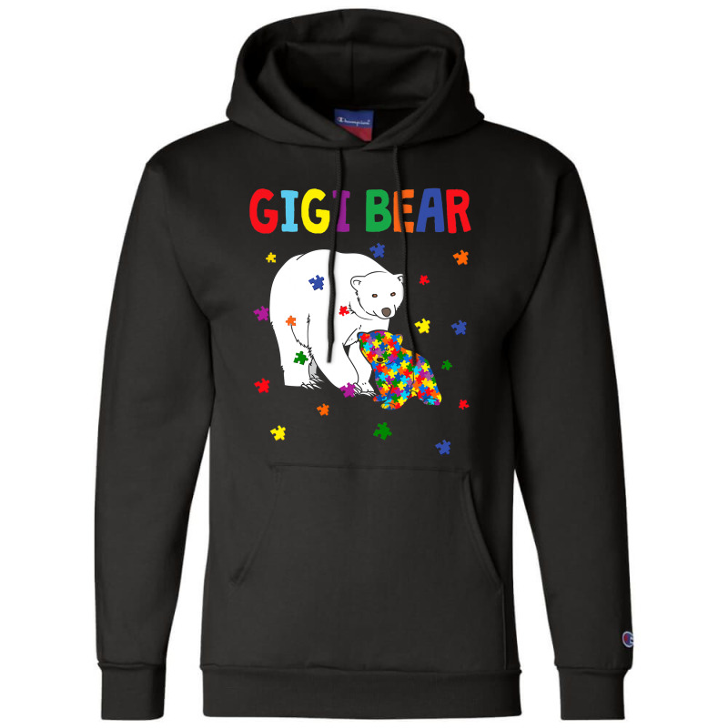 Gigi Bear Autism Awareness Month Champion Hoodie by mrlee | Artistshot