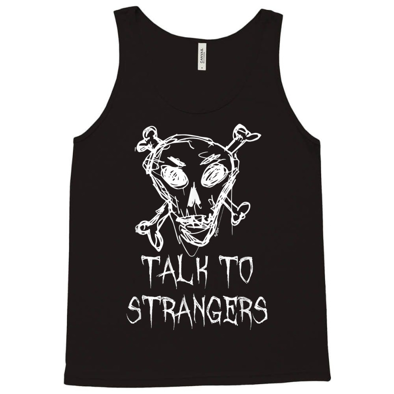 Talk To Strangers Halloween Costume Word Design T Shirt Tank Top | Artistshot