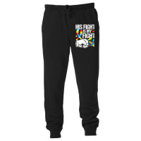 His Fight Is My Fight Autism Awareness And Support Unisex Jogger | Artistshot