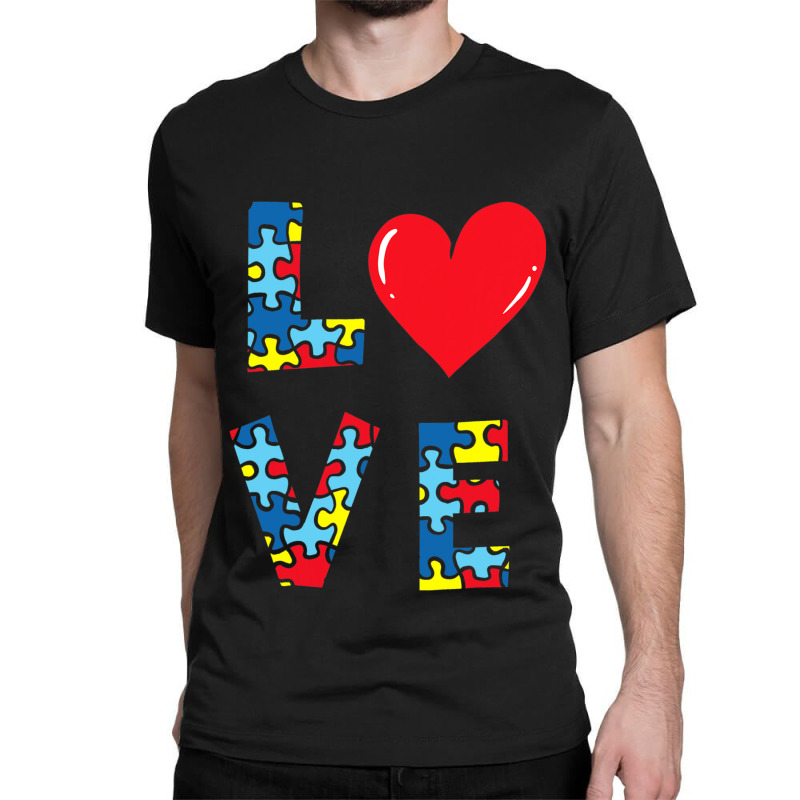 Love Autism Awareness Classic T-shirt by mrlee | Artistshot