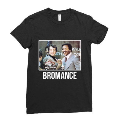 Bromance Ladies Fitted T-shirt Designed By Artistshotf1