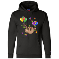 Sloth Ribbon Heart Puzzle Autism Awareness Champion Hoodie | Artistshot