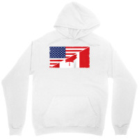 Canada Flag And Usa Flag Roots Canadian Ancestry American Raglan Baseb Unisex Hoodie | Artistshot