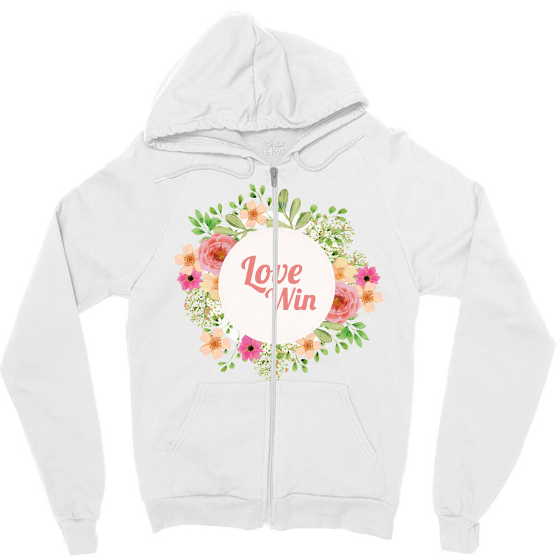 Love Win Zipper Hoodie | Artistshot