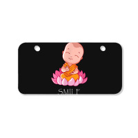 Buddhism Smile Baby Buddha On A Lotus Flower Yoga Bicycle License Plate | Artistshot